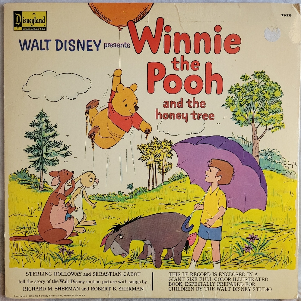 Classic VTG Winnie the Pooh LP and Book